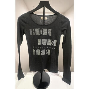 Hollister XSmall Gray Long-Sleeve T-Shirt